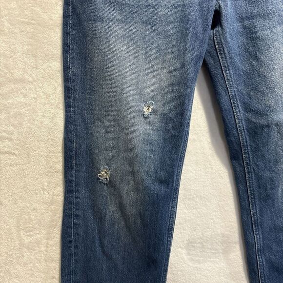 Free People We The Free Women’s 26 Straight Leg Jeans Maggie Distressed Denim - Picture 8 of 16